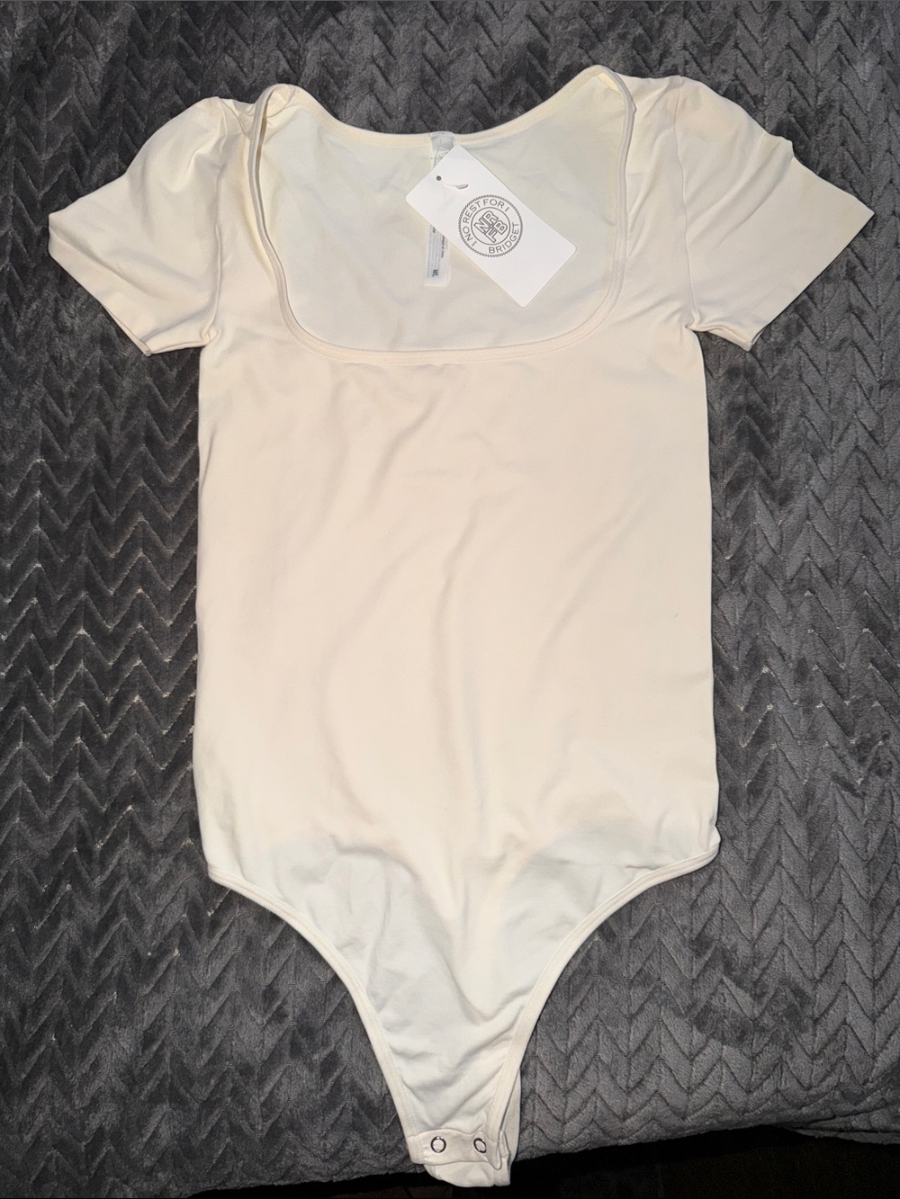 Classic Scoop Neck Cream Bodysuit